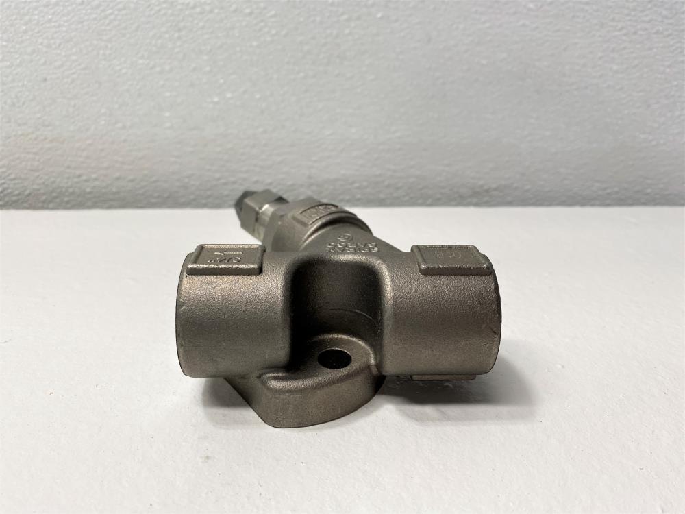 Spirax Sarco 3/4" NPT CF8 Strainer Connector w/ Blowdown